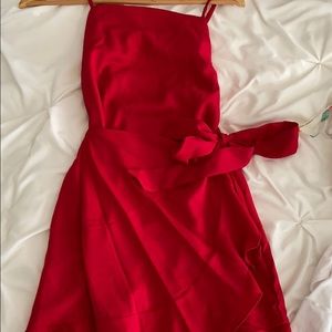 Zaful Red Wrap Dress